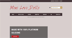 Desktop Screenshot of minilovedolls.com